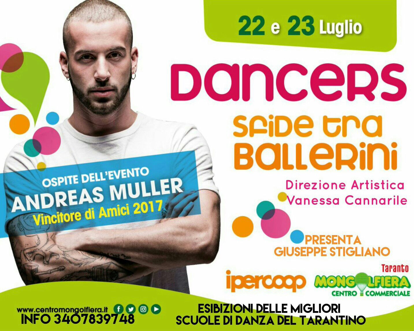 OGGI E DOMANI TARANTO BALLA. Ospite d'onore Andreas Muller, vincitore
