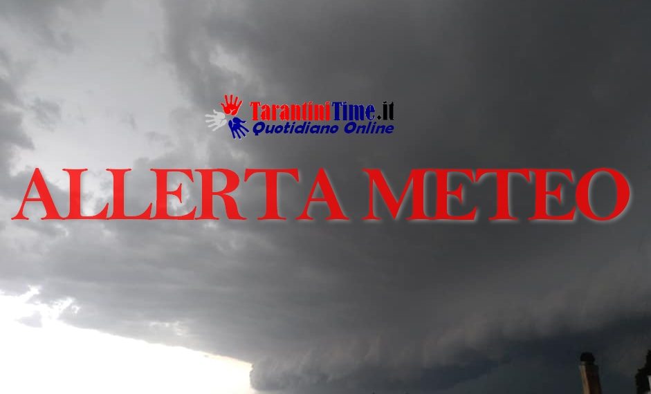 Grottaglie. Diramata allerta arancione idrogeologica e per temporali per il 16 luglio 2019 e successive 20 ore
