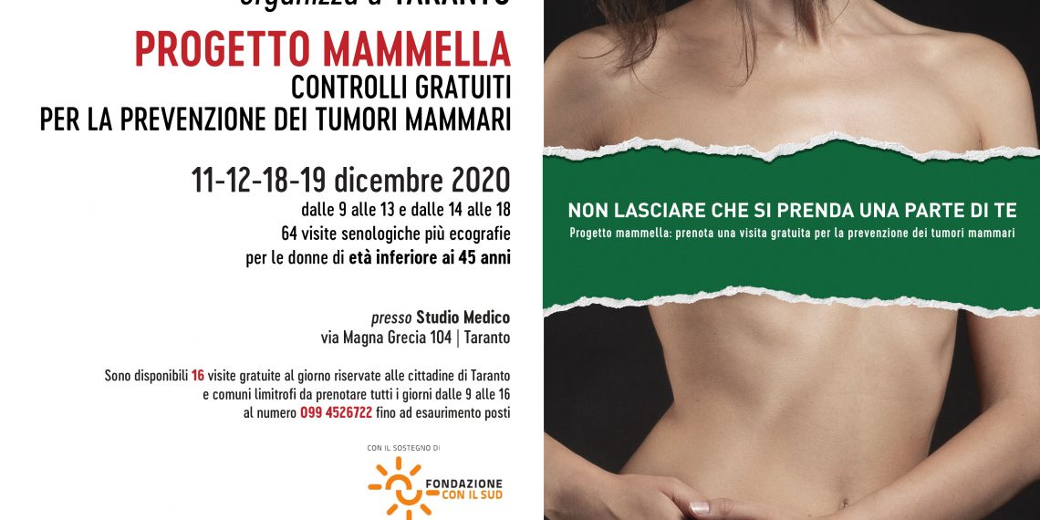 A Taranto 64 visite senologiche gratuite