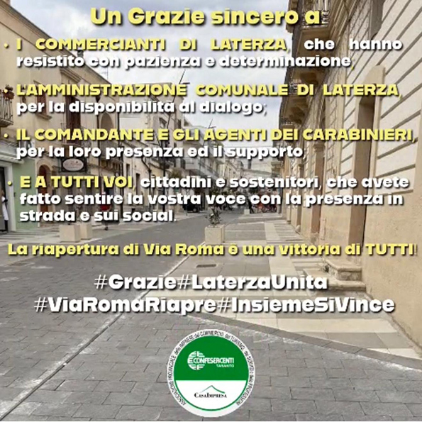 laterza via roma 232 stata riaperta