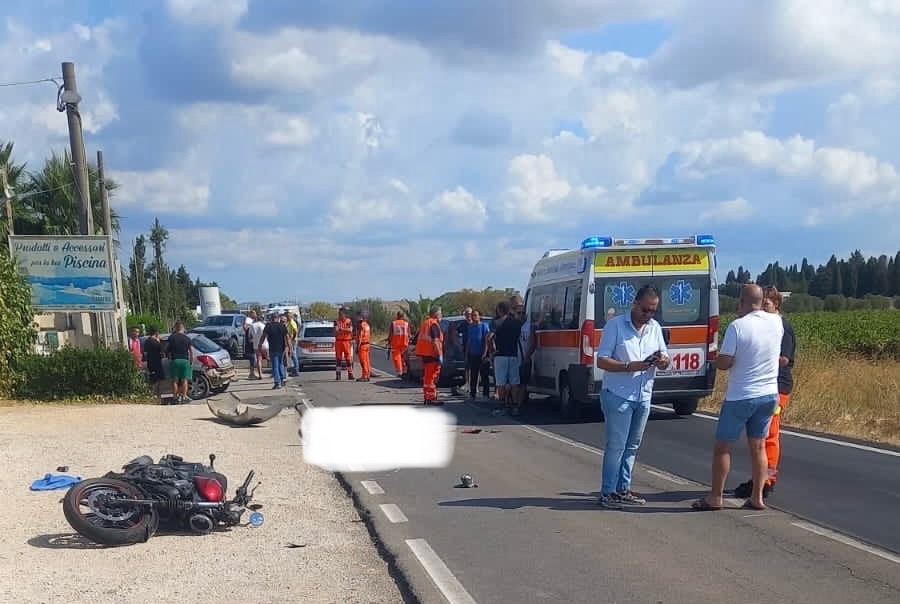 Manduria, motociclista perde la vita in un tragico incidente Manduria, motociclista perde la vita in un tragico incidente