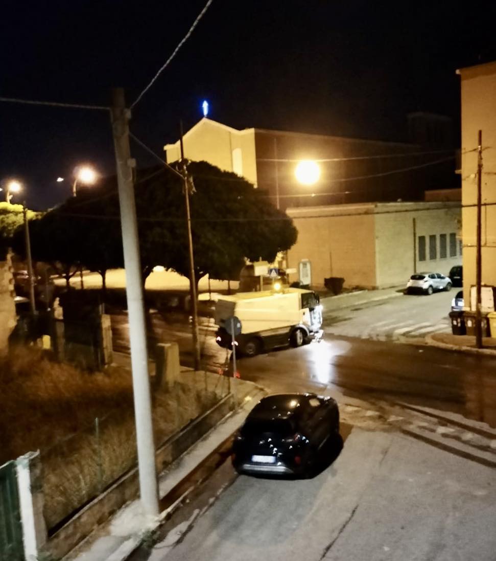 Partito il servizio di spazzamento notturno a Talsano Partito il servizio di spazzamento notturno a Talsano