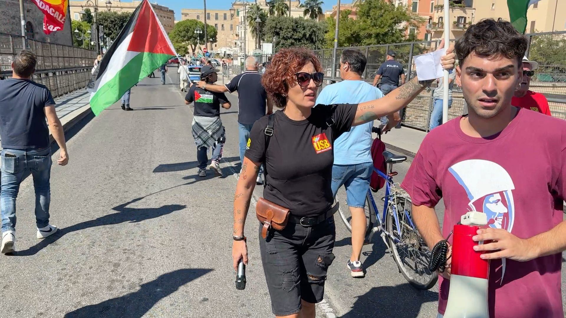 Studenti e sindacati in corteo pro Gaza Studenti e sindacati in corteo pro Gaza