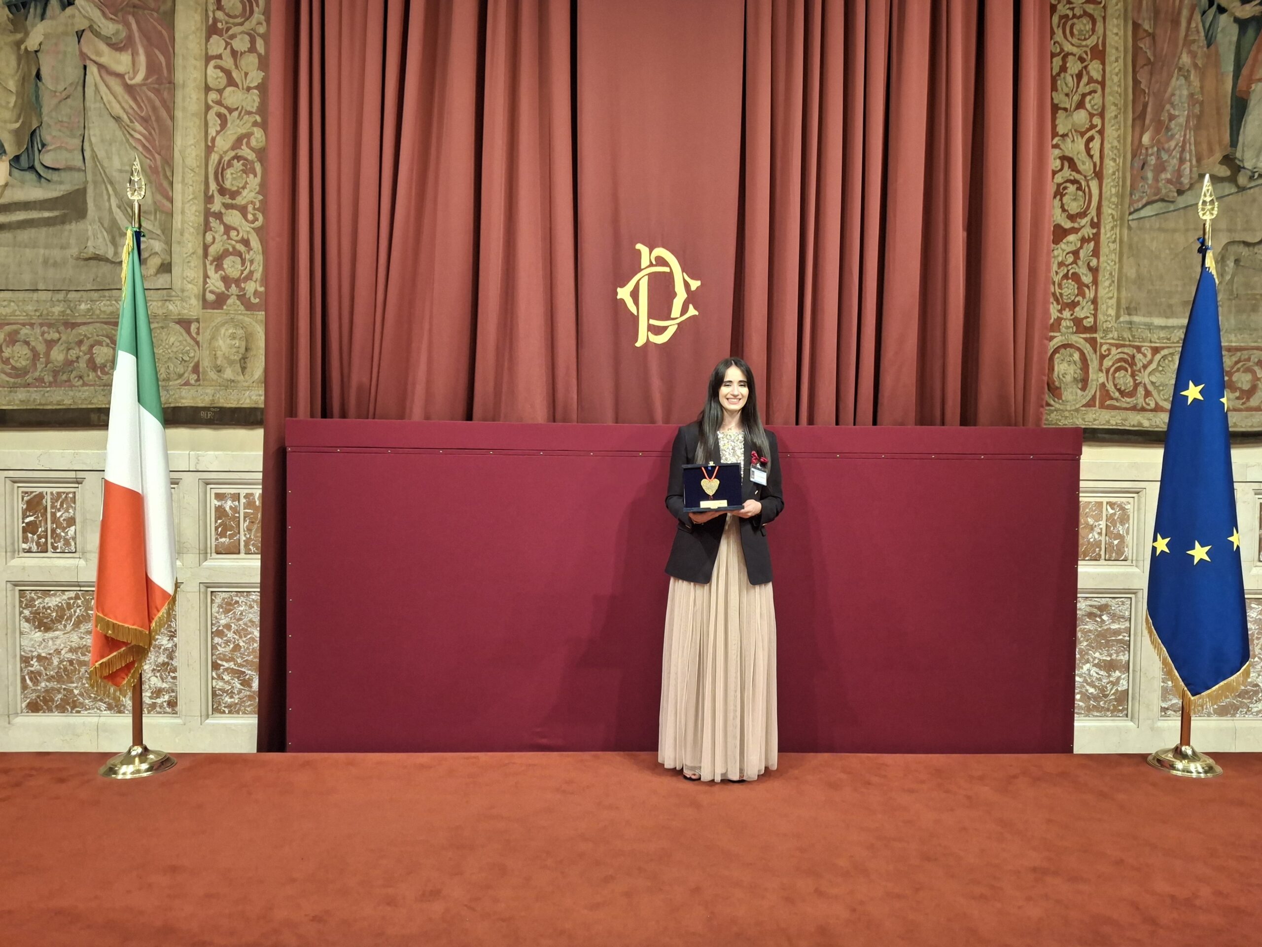 Roberta Di Laura, danzatrice tarantina premiata a Palazzo Montecitorio Roberta Di Laura, danzatrice tarantina premiata a Palazzo Montecitorio