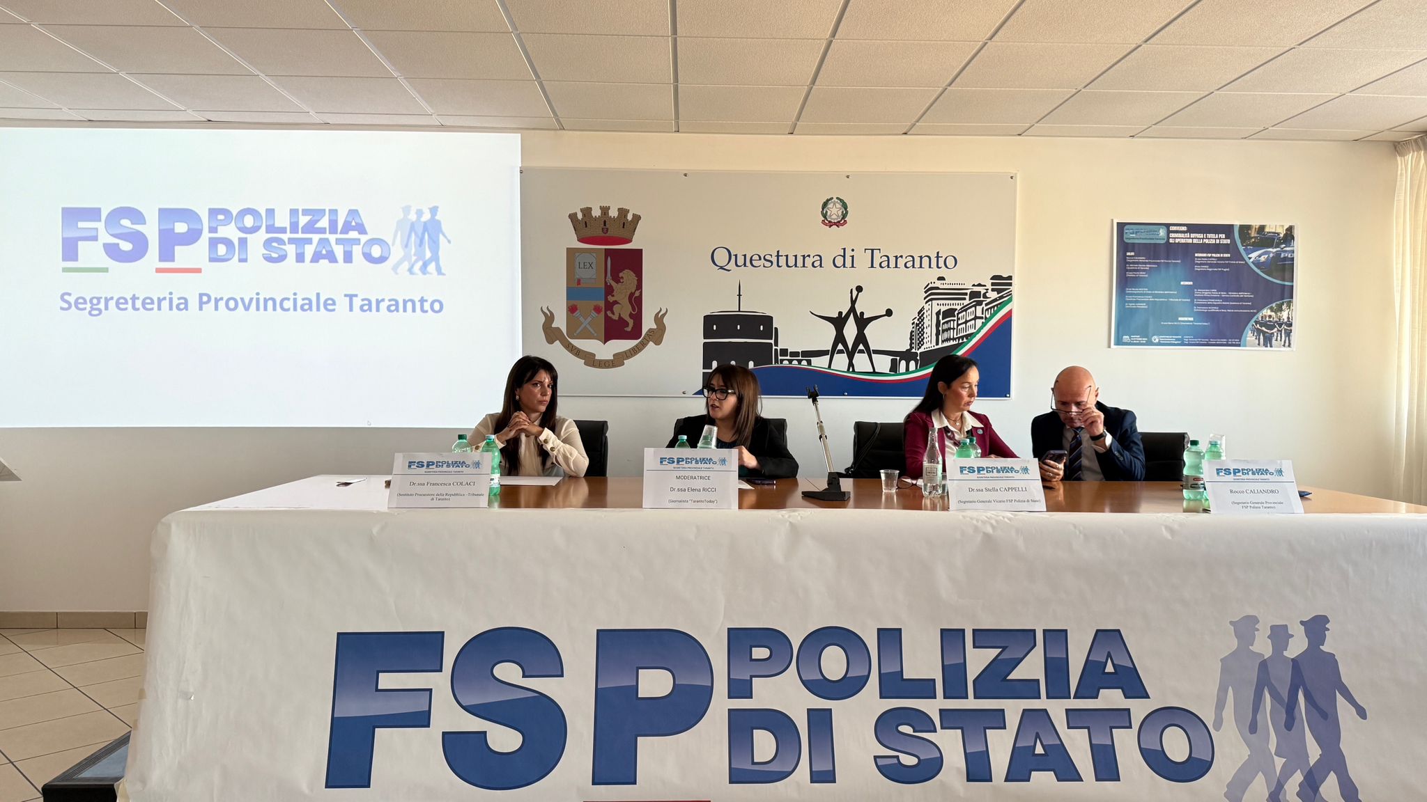 criminalit224 diffusa e tutele per le forze dell8217ordine grande partecipazione al convegno organizzato dalla segreteria provinciale fsp taranto
